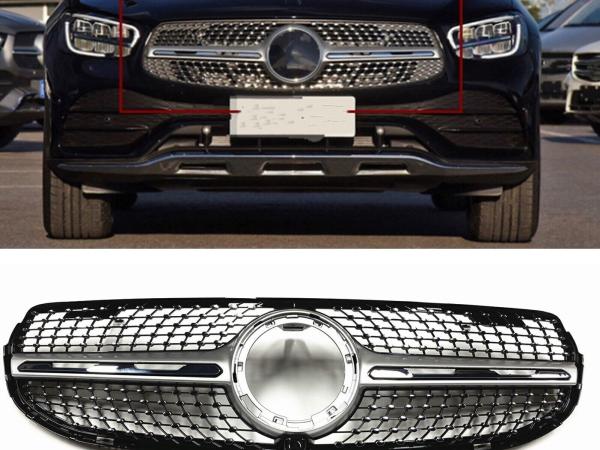 Mặt Calang Kim Cương Sao Rơi Cho Xe Mercedes-Benz X253 GLC200 - GLC250 - GLC300 ( 2016 - 2022)