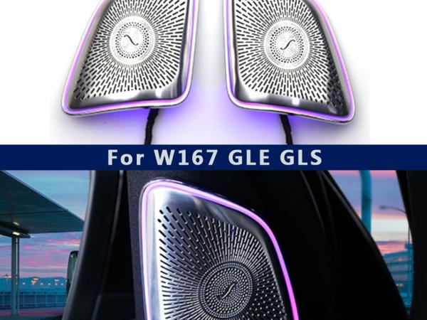 Cover Loa Tweeter 3D Led 64 màu cho xe Mercedes W167 GLE GLS Class 2020+ Carzen