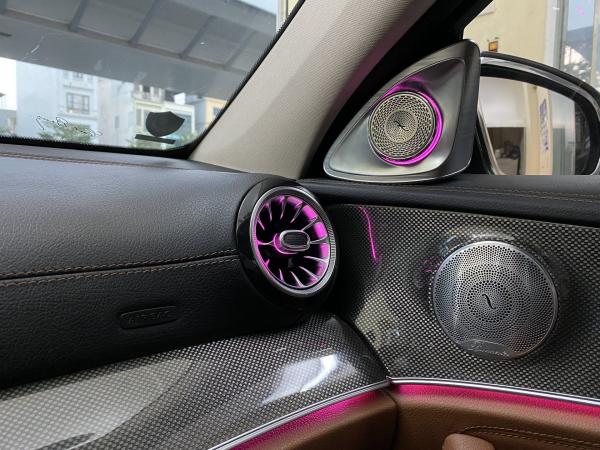 Loa Xoay 4D Burmester Led 64 Màu Cột A cho xe Mercedes - Benz C-Class, GLC-Class, E-Class, S-Class
