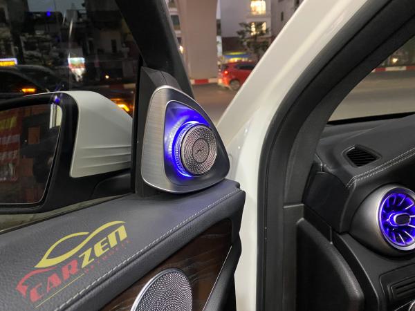 Loa Xoay 4D Burmester Led 64 Màu Cột A cho xe Mercedes - Benz C-Class, GLC-Class, E-Class, S-Class
