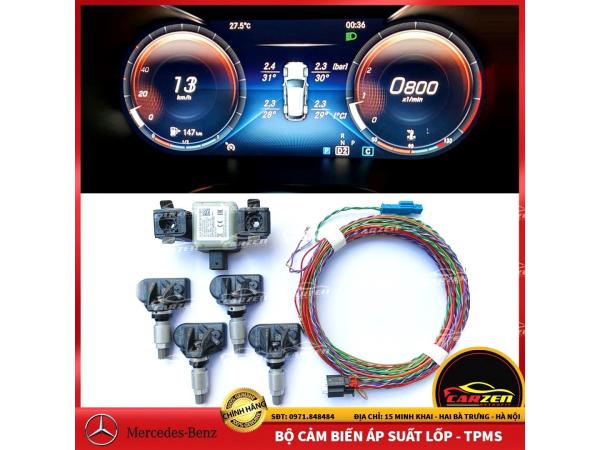 Bộ cảm biến áp suất lốp TPMS chính hãng cho xe Mercedes-Benz