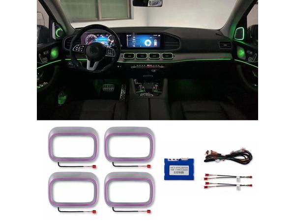 Cover Cửa Gió Điều Hoà Led 64 Màu W167 GLE/GLS 2020–2025 | Carzen Retrofit