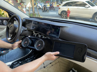 Nâng cấp màn hình trung tâm 12.3 inch kèm Carplay và Android Auto cho xe Mercedes E-Class (2016-2018)
