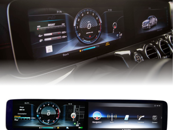 Nâng cấp màn hình công tơ mét điện tử cho xe Mercedes-Benz E-Class W213