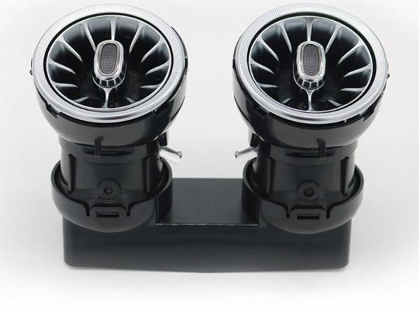 Cửa gió điều hoà Tuabin Led 64 màu cho xe Mercedes-Benz C, GLC Class (2015-2022)
