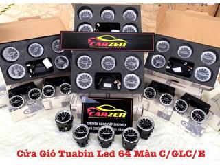 Cửa gió điều hoà Tuabin led 64 màu cho xe Mercedes-Benz E - Class (E180 - E200 - E250 - E300)